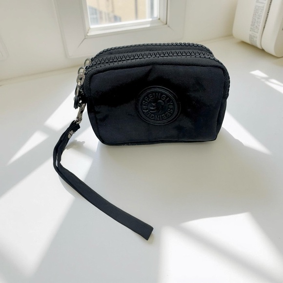 Black Color Small Wallet or Cosmetic Wristlet - Picture 1 of 5